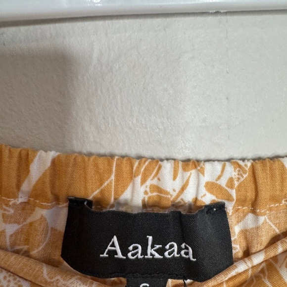 Aakaa Cream and Brown Tiered Maxi Skirt - Picture 6 of 8